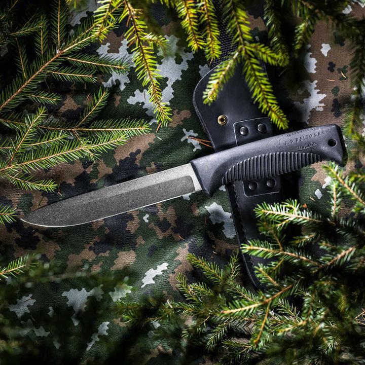 Actual product image J-P Peltonen Ranger Puukko M95 Black Leather (15 cm)