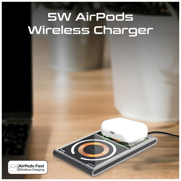 Actual product image ProMate LucidFold-Trio MagSafe Qi charging station (23 W)