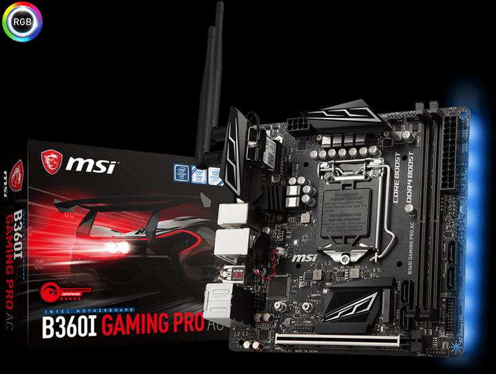 Actual product image MSI B360I Gaming Pro AC (LGA 1151, Intel B360, Mini-ITX)
