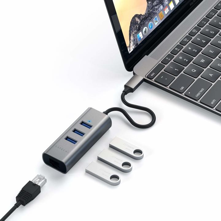 Satechi ST-TC2N1USB31AM (USB-C, 4 Ports)