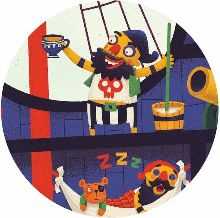 Produktbild Djeco Riesenpuzzle Das Piratenschiff (36 Teile)