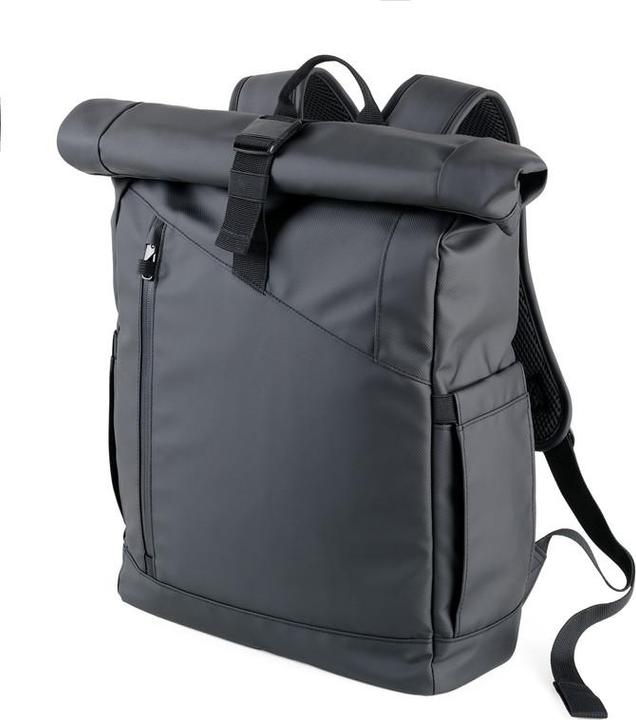 Troika BLACK ROLL TOP Rolltop Rücksack, schwarz (17.50 l)
