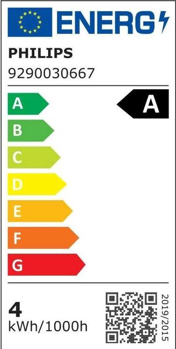 Energy Label Philips LED Classic (E27, 4 W, 840 lm, 1 x, A)