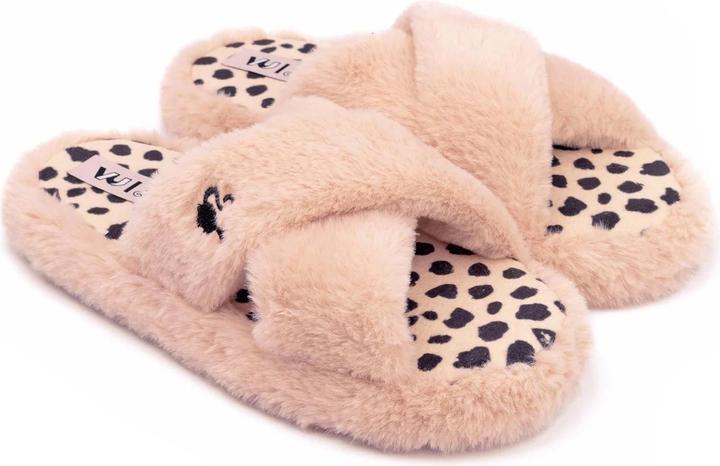 Actual product image Barbie Slippers Crossed Fluffy (35.5)