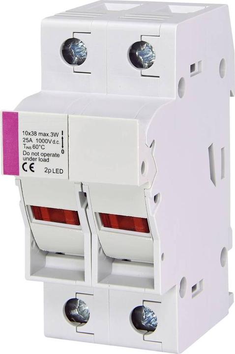 Actual product image Eti 002540213 EFH 10 DC 2p LED fuse holder Suitable for (fuses) Feins (25 A)