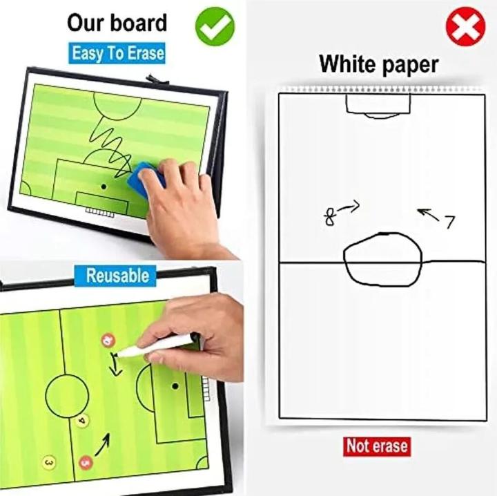 Image du produit Champ Tableau tactique magnétique pliable pour l'entraînement de football