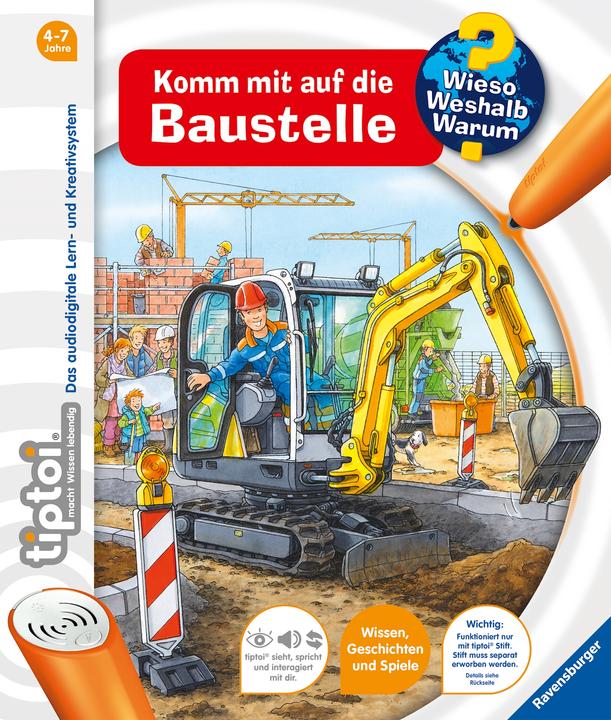 Produktbild tiptoi Wieso? Weshalb? Warum? Komm mit auf die Baustelle (Deutsch, Susanne Gernhäuser, Peter Nieländer, 2014)