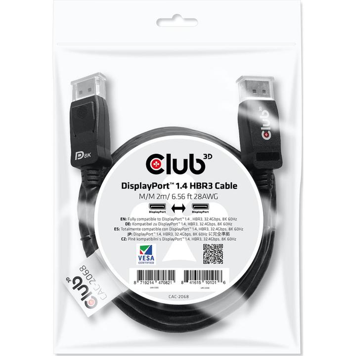 Productafbeelding Club 3D DisplayPort - DisplayPort (2 m, DisplayPort)