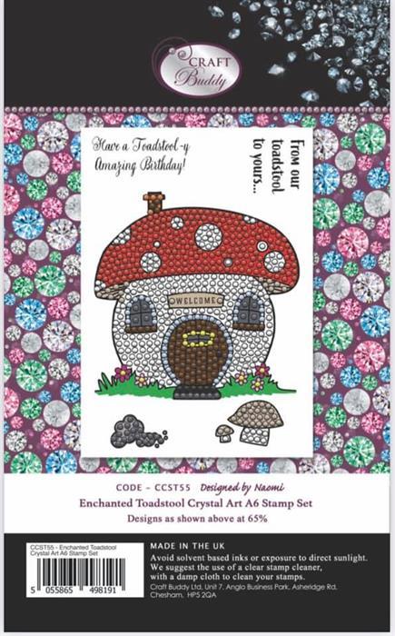 Produktbild Craft Buddy Enchanted Toadstool, Crystal Art A6 Stamp Set