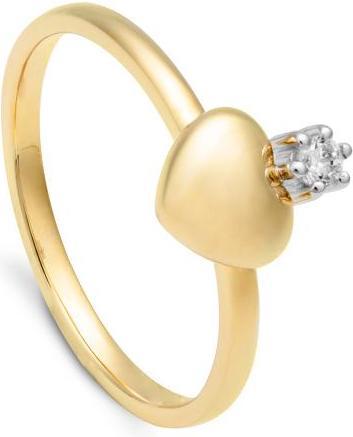 Breuning RING - BRILL. 0,05 Ct. H/si (51, 750/18 K Gold)