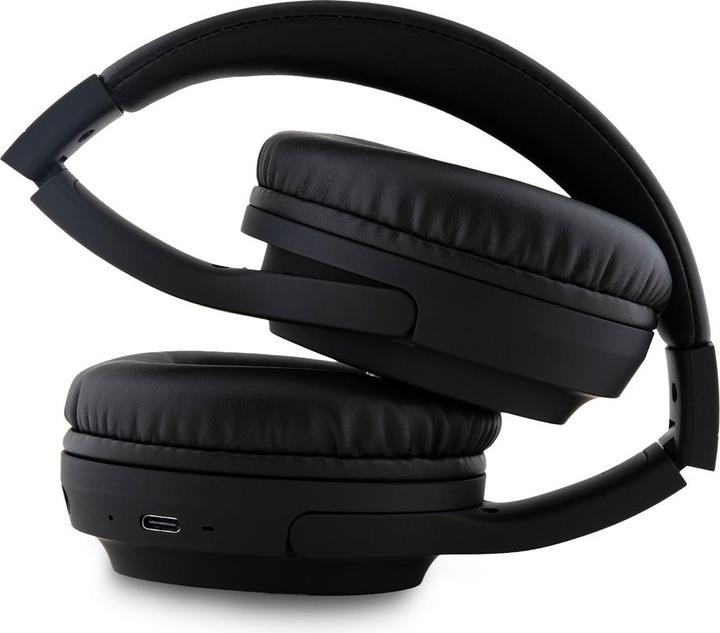 Actual product image DKNY PU Leather Arch Logo Bluetooth Stereo Headphone Black (30 h, Wireless)