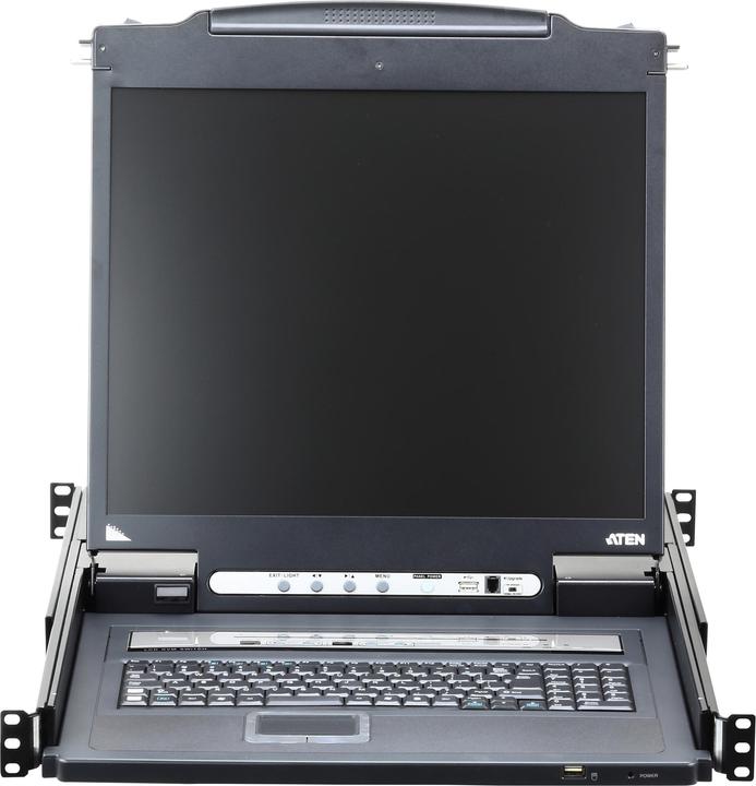 Image du produit Aten CL5708IN CH Commutateur KVM over IP 8 ports 19" LCD (PS/2-USB VGA) Disposition CH