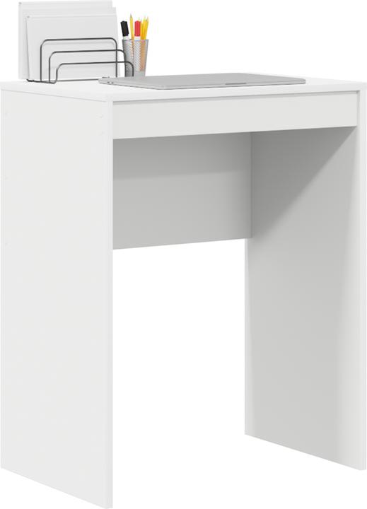 VidaXL Minimalistischer Schreibtisch Weiss Spanplatte 60 x 40 x 76 cm (60 x 40 x 76 cm)