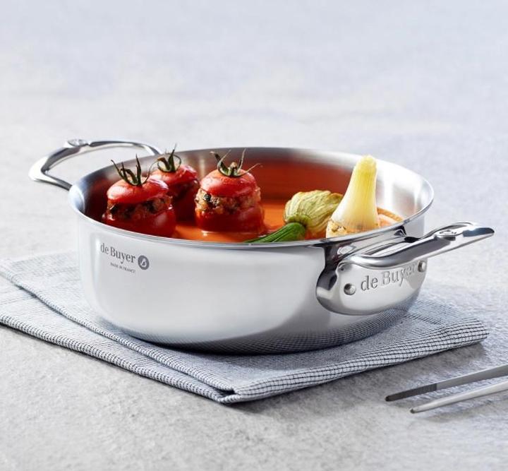 Image du produit de Buyer Poêle à frire à faible affinité avec couvercle 20 cm (20 cm, Casserole, Aluminium, Acier inoxydable)