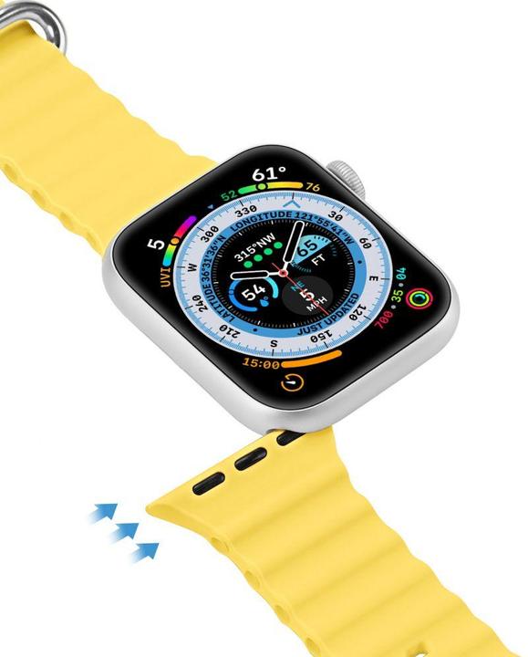 Image du produit Dux Ducis Bracelet Watch Strap 8 / 7 / 6 / 5 / 4 / 3 / 2 / SE (41 / 40 / 38mm) Silicone Band Bracelet Y (40 mm, 38 mm, 41 mm, Acier inoxydable, Silicone (liquide))