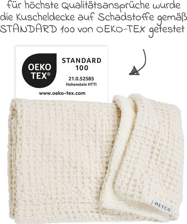 Immagine prodotto Meyco Coperta per bambini con orsetto in cialda