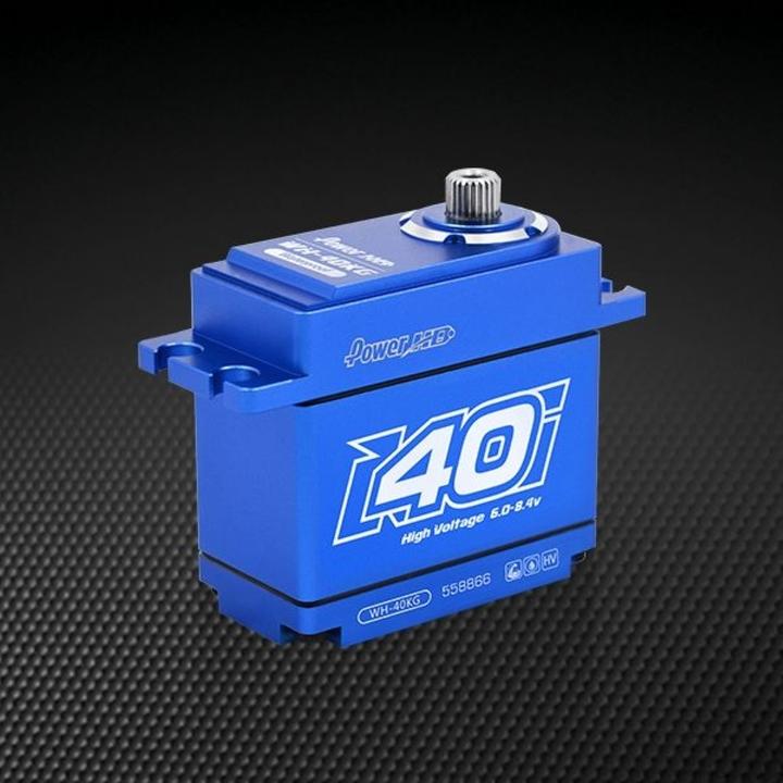 Actual product image Power HD Servo WH-40KG / 29.0kg/0.20sec. 6V//40.0kg/0.17 8.4V / Digital / Waterproof