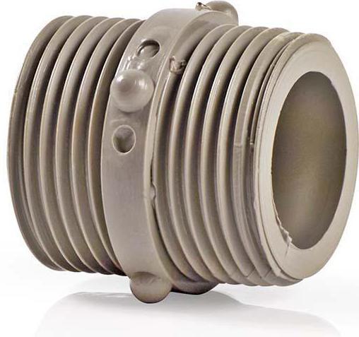 Actual product image Nedis Hose connector | 3/4" | Plastic | Grey