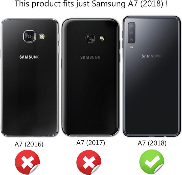 Image du produit Nalia Étui pour téléphone portable à paillettes (Samsung Galaxy A7 (2018))