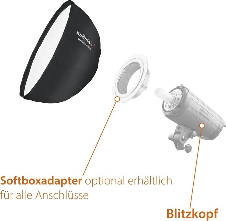 Actual product image Walimex pro pro Studio Line Beauty Dish QA65 (Beauty dish, 65 cm)