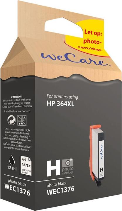 Immagine prodotto Wecare Inchiostro 364XL ricostruito CB322EE per HP PhotoSmart D5460 12ml (FC)
