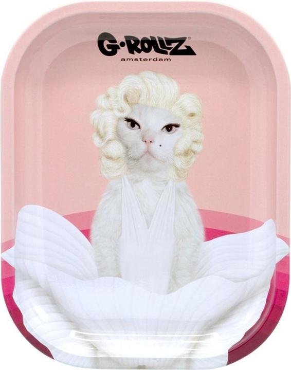 G-Rollz Rolling Tray Pets Rock - Pink Diamonds 140 x 180mm