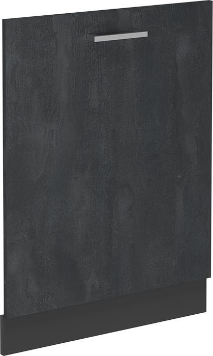 Vichy Geschirrspülblende R-Line, Schwarz Beton/Anthrazit, 60 cm ohne Arbeitsplatte