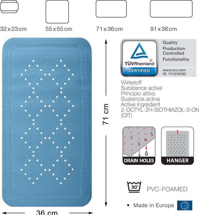 Actual product image spirella Alaska (36 x 71 cm)