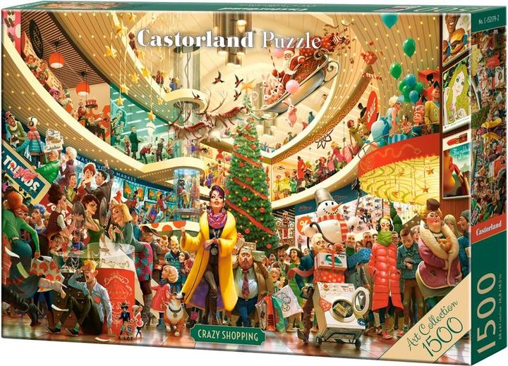 Productafbeelding Castorland Puzzel 1500 stukjes Crazy Shopping (1500 onderdelen)