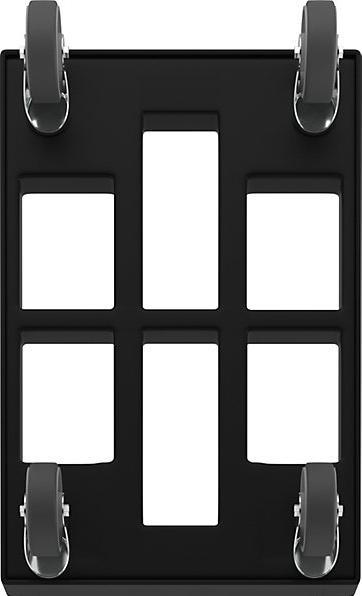 Produktbild eurokraft basic Transportroller, schwarz (300 kg)