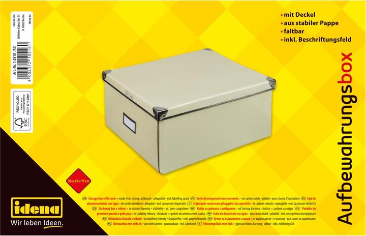 Actual product image Idena Box cream 35x28x17cm FSC-Rec