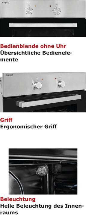 Produktbild Exquisit EBE 555-1.1 Elektro-Einbaubackofen