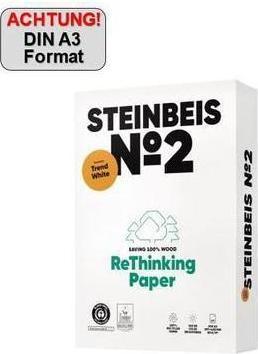Actual product image Steinbeis Copying paper blue angel A3 88334287 Recycling, 80 g SB 500 sheets (80 g/m², 500 x, A3)