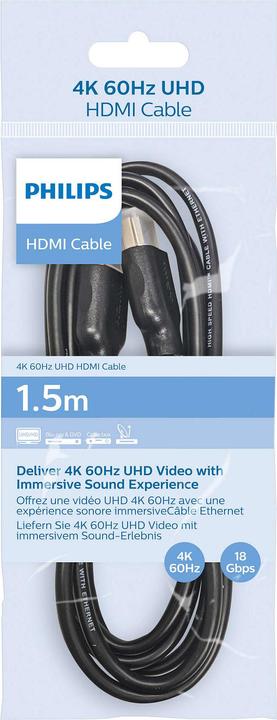 Productafbeelding Philips KABEL HDMI 1,5M SWV5510/00 (1.50 m, HDMI)