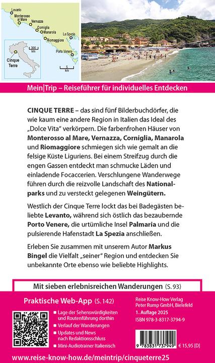 Produktbild MeinTrip Cinque Terre (Deutsch, Markus Bingel, 2025)