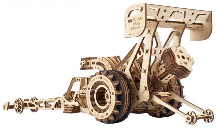 Immagine prodotto Ugears 70174 - Kit di modellini meccanici Dragster, 321 pezzi, puzzle 3D