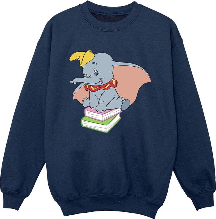 Disney Dumbo Sitting On Books Sweatshirt Jungen