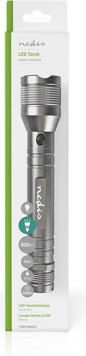 Produktbild Nedis LED-Taschenlampe, Premium, 500lm - silber (4.40 cm, 500 lm)