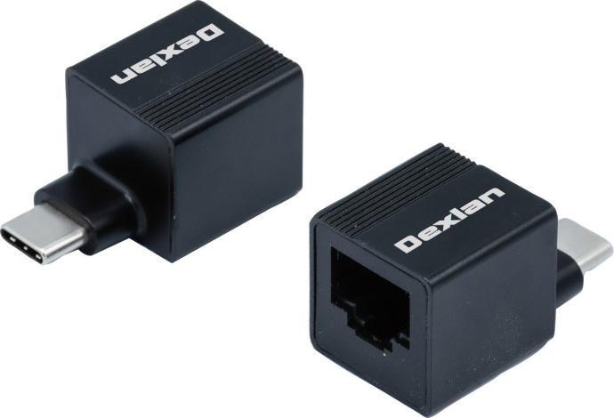 Actual product image Dexlan Tiny USB-C to RJ45 Gigabit Ethernet Adapter (USB-C, RJ45 (1x))