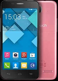 Actual product image Alcatel One Touch Idol Mini - 4 GB - Pink (4 GB, 4.30", 5 Mpx, 3G)