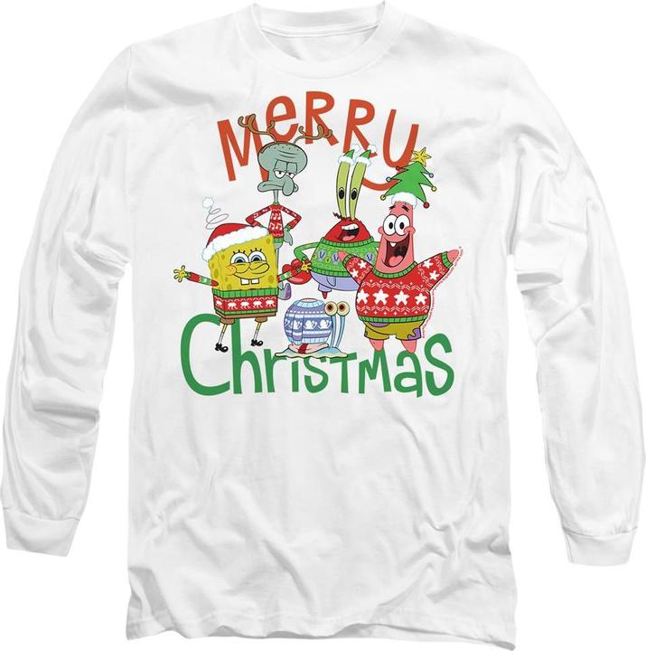Spongebob Squarepants Merry Christmas TShirt (L)