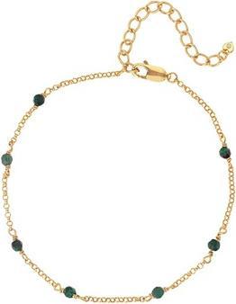 Hot Diamonds Jac Jossa Hope DL646 Malachite and Diamond Fine Gold Plated Bracelet