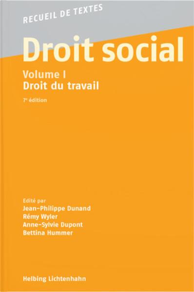 Droit social - Volume I