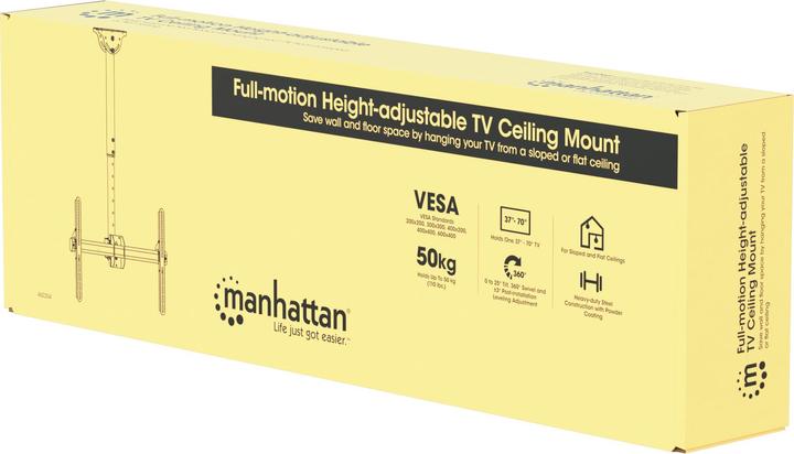 Produktbild Manhattan Höhenverstellbare TV-Deckenhalterung, neig- und schwenkbar (Decke, 70", 50 kg)