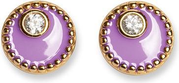 Oliver Weber Collection Oliver Weber - Gold-plated earrings with purple enamel Meliora 62258G VIO (Gold)