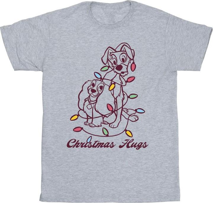 Disney Lady And The Trump Christmas Hugs TShirt (XL)