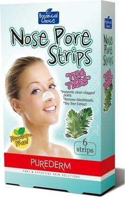 Immagine prodotto Purederm Strisce per i pori del naso Tea Tree Patch detergente per il naso 6 pezzi. (Smacchiatore)