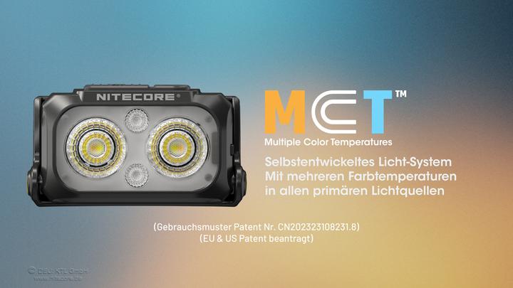 Image du produit Nitecore NU25 MCT-UL Stirnlampe (400 lm)