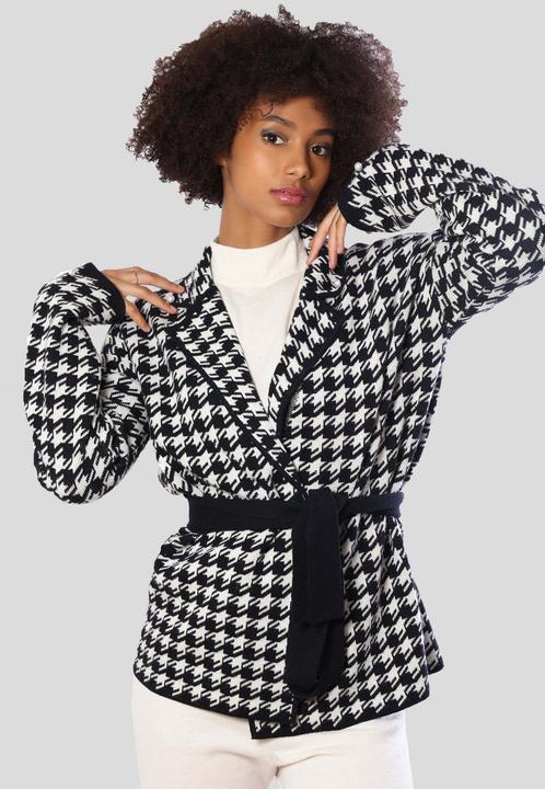 Immagine prodotto Bellemere Cardigan Two-Tone Cashmere-Merino Houndstooth (M)