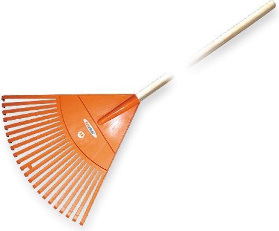 Actual product image Bradas Quick Fit rake with wooden handle, 22 tines